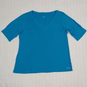 Turquoise Calvin Klein Performance Quick Dry Tee